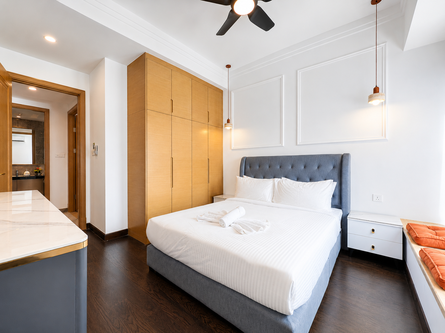 ANJU bedroom towel and stay detail for guests